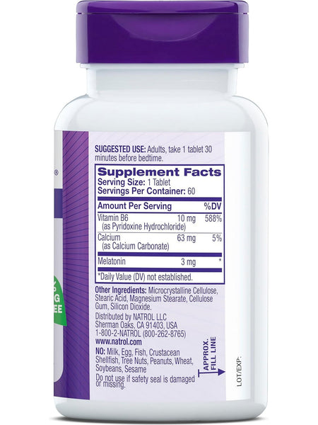 Natrol, Melatonin, 3mg, 60 ct