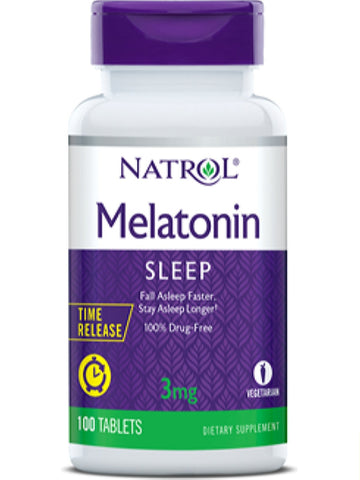 Natrol, Melatonin, 3mg Time Release, 100 ct