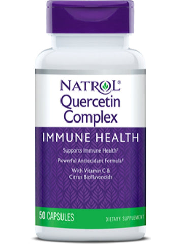 Natrol, Quercetin, 500mg plus Vitamin C & Citrus Bioflavonoids, 50 ct