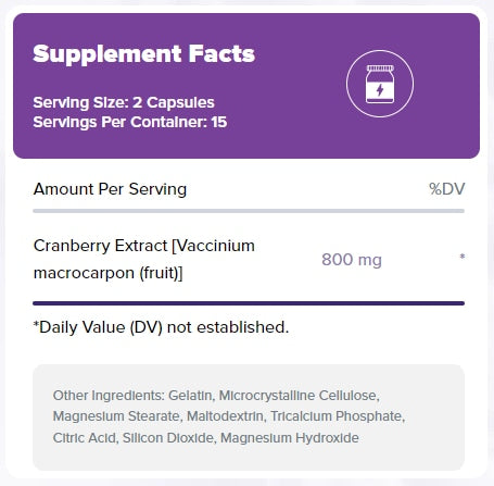 Natrol, Cranberry, 30 Capsules