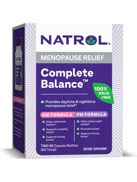 Natrol, Complete Balance Menopause Relief, 1 Kit (30 Capsules each bottle)