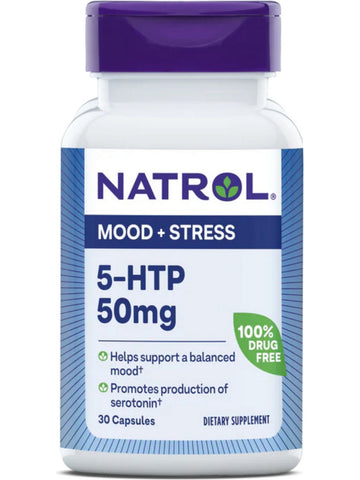 Natrol, 5-HTP 50 mg, 30 Capsules