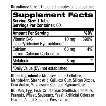 Natrol, Melatonin, 5mg, 60 ct