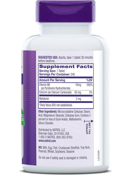 Natrol, Melatonin, 3mg, 240 ct