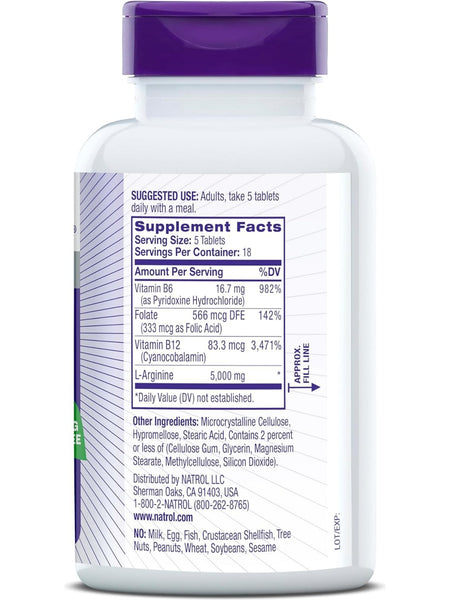 Natrol, L-Arginine, 90 ct