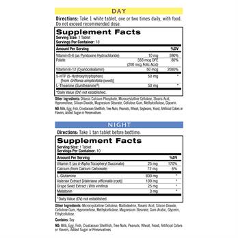 Natrol, Stress & Anxiety Day & Nite Formulas, 10 PKT