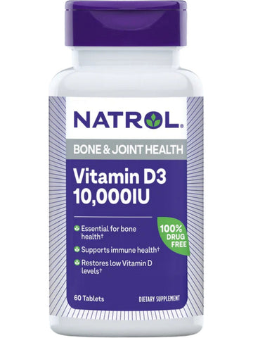Natrol, Vitamin D3 10 000IU, 60 ct