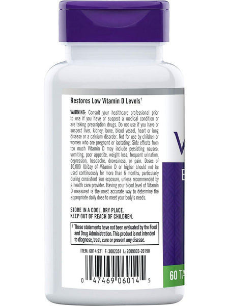 Natrol, Vitamin D3 10 000IU, 60 ct