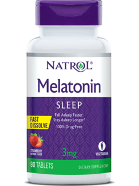 Natrol, Melatonin, 3mg Fast Dissolve, 90 ct