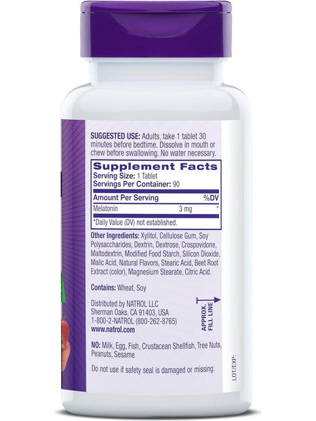 Natrol, Melatonin, 3mg Fast Dissolve, 90 ct