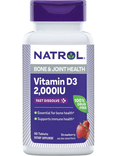 Natrol, Vitamin D3 2000IU Mini ct, 90 ct