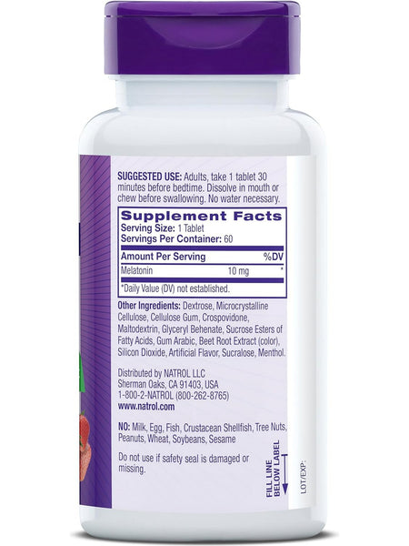 Natrol, Melatonin, 10mg Fast Dissolve, 60 ct