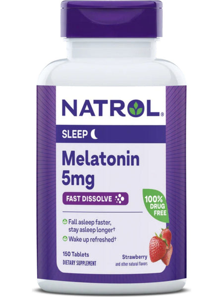 Natrol, Melatonin Fast Dissolve 5 mg, 150 Tablets
