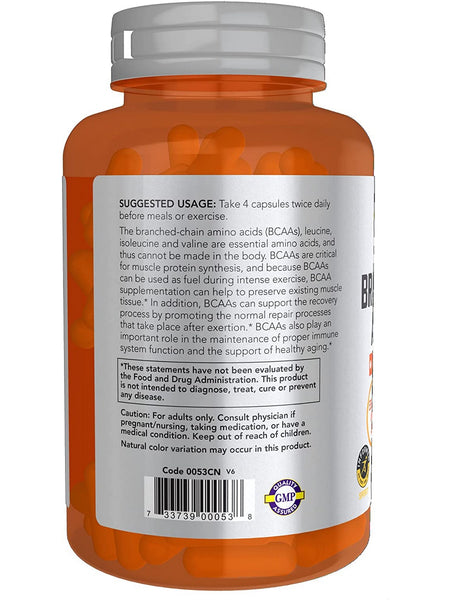 NOW Foods, Branch-Chain Amino, 120 veg capsules