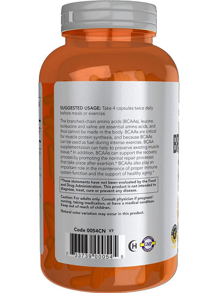 NOW Foods, Branch-Chain Amino, 240 veg capsules