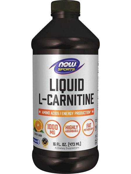 NOW Foods, L-Carnitine Liquid 1000 mg, Citrus, 16 fl oz