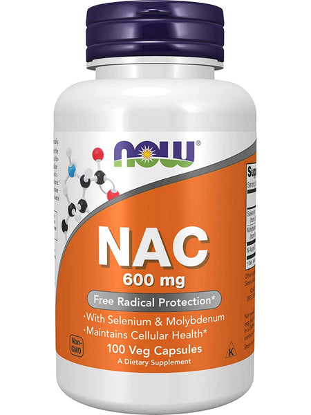 NOW Foods, NAC 600 mg, 100 veg capsules
