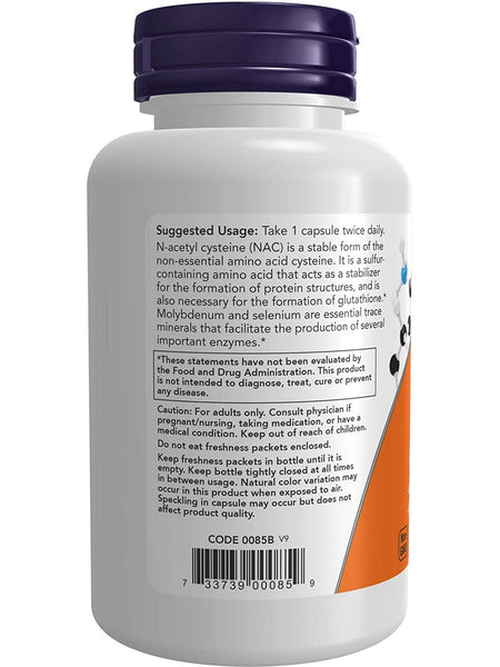 NOW Foods, NAC 600 mg, 100 veg capsules