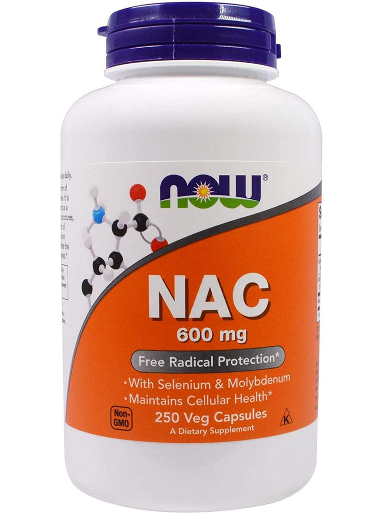 NOW Foods, NAC 600 mg, 250 veg capsules