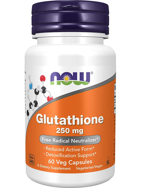 NOW Foods, Glutathione 250 mg, 60 veg capsules