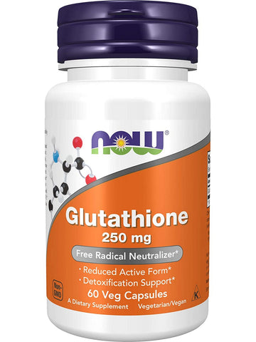 NOW Foods, Glutathione 250 mg, 60 veg capsules