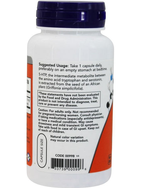 NOW Foods, 5-HTP 50 mg, 90 veg capsules