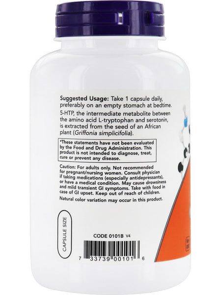 NOW Foods, 5-HTP 50 mg, 180 veg capsules