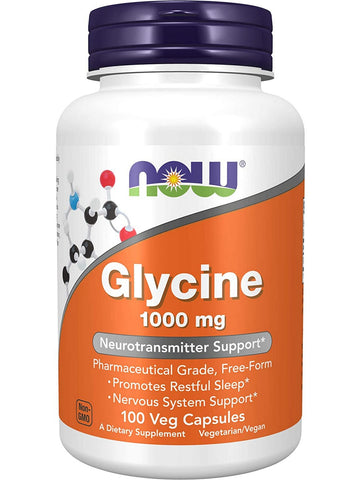 NOW Foods, Glycine 1000 mg, 100 veg capsules