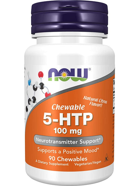 NOW Foods, 5-HTP 100 mg Chewables, 90 chewables