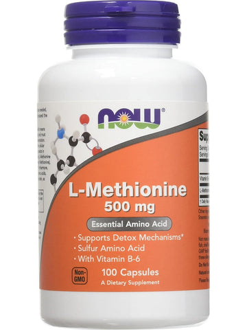 NOW Foods, L-Methionine 500Mg, 100 capsules