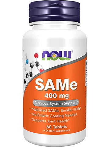 NOW Foods, SAMe 400 mg, 60 tablets