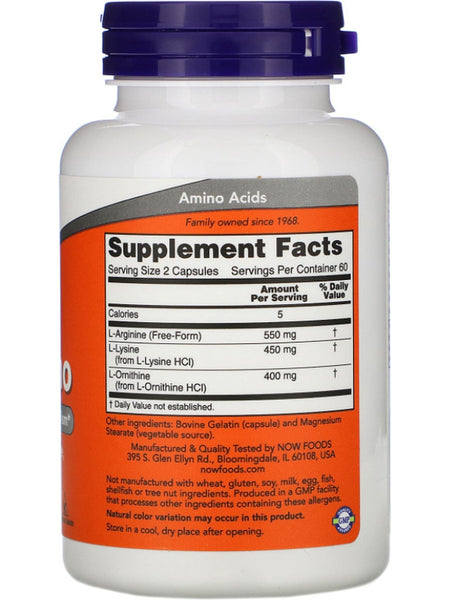 NOW Foods, Tri-Amino, 120 capsules