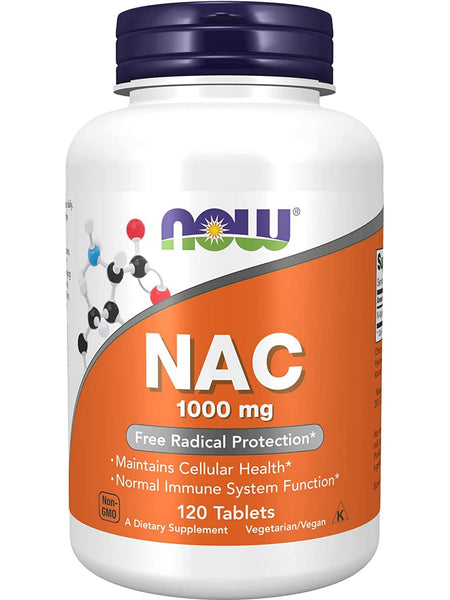 NOW Foods, NAC 1000 mg, 120 tablets