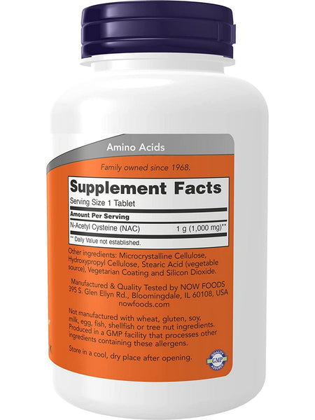 NOW Foods, NAC 1000 mg, 120 tablets