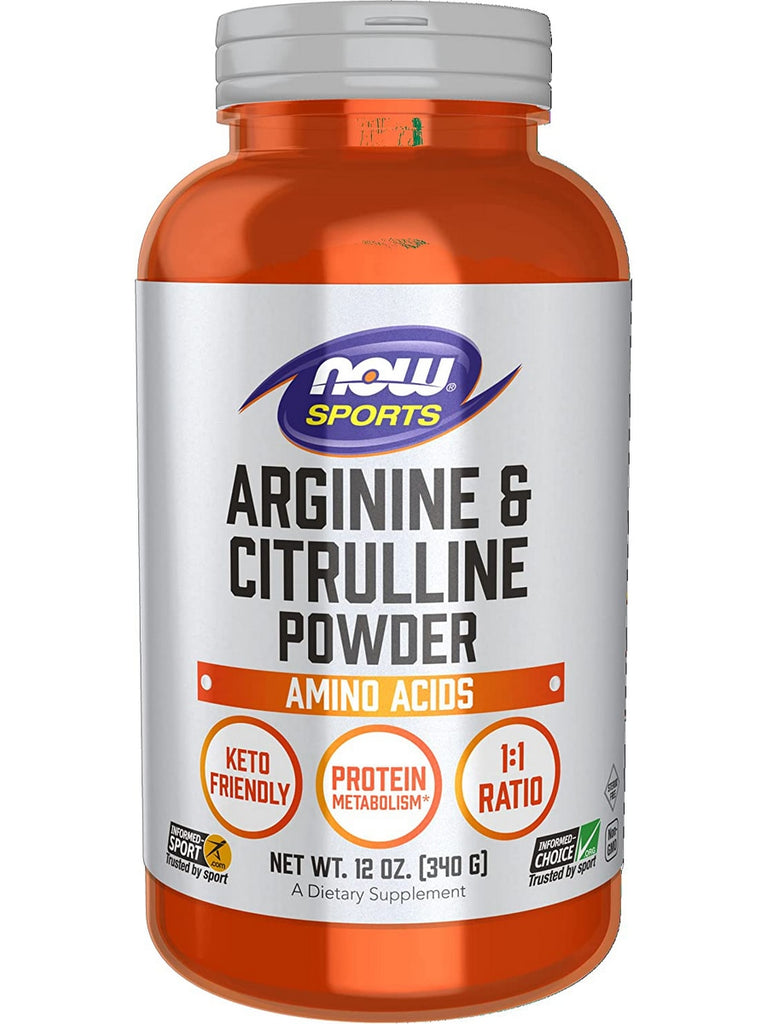 NOW Foods, Arginine & Citrulline Powder, 12 oz