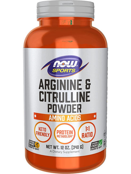 NOW Foods, Arginine & Citrulline Powder, 12 oz