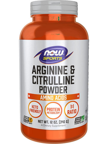 NOW Foods, Arginine & Citrulline Powder, 12 oz