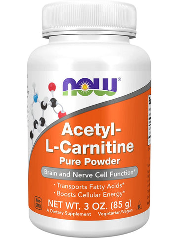 NOW Foods, Acetyl-L-Carnitine Pure Powder, 3 oz