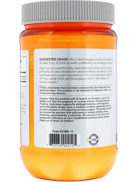 NOW Foods, Arginine Powder Pure, 1 lb