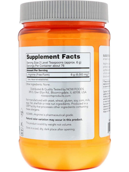 NOW Foods, Arginine Powder Pure, 1 lb