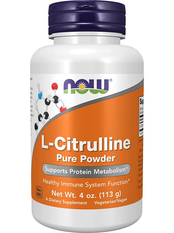 NOW Foods, L-Citrulline Pure Powder, 4 oz