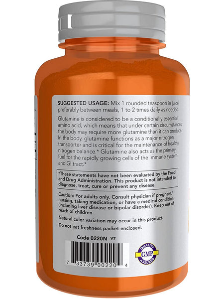 NOW Foods, L-Glutamine Powder, 6 oz