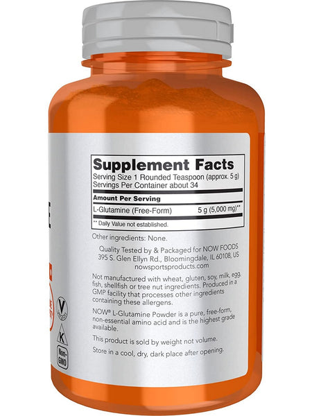 NOW Foods, L-Glutamine Powder, 6 oz