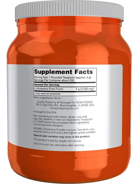 NOW Foods, L-Glutamine Powder, 1 kg