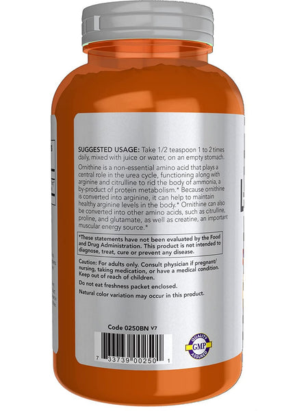 NOW Foods, L-Ornithine Powder, 8 oz