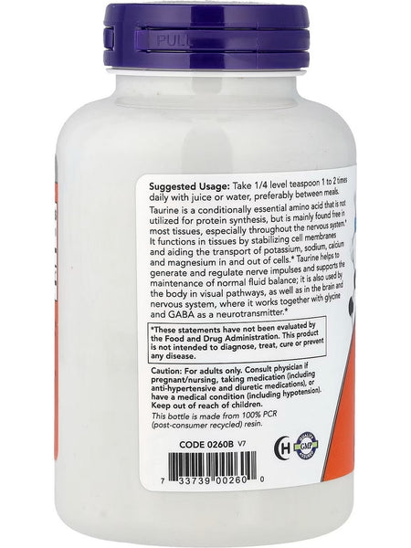 NOW Foods, Taurine Powder, 8 oz
