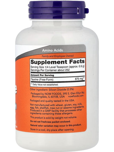 NOW Foods, Taurine Powder, 8 oz