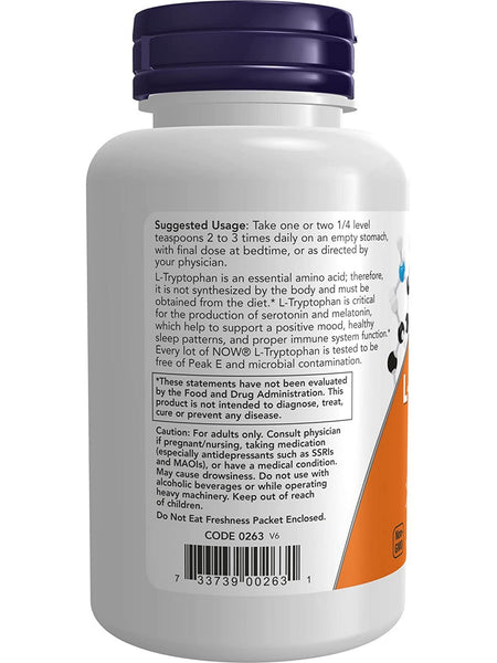 NOW Foods, L-Tryptophan Powder, 2 oz