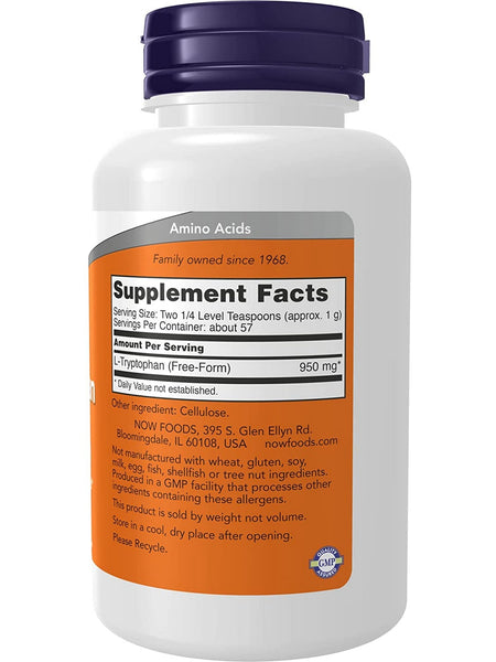 NOW Foods, L-Tryptophan Powder, 2 oz