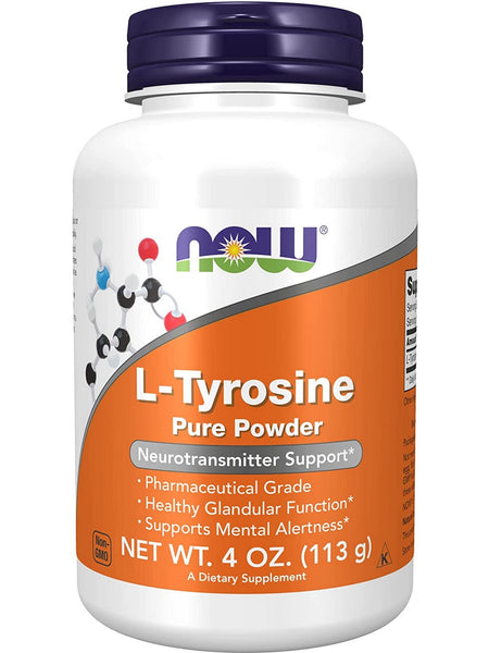 NOW Foods, L-Tyrosine Powder, 4 oz